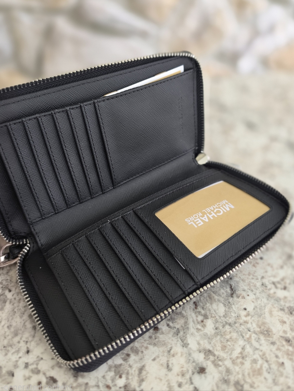 Michael Kors Jet Set Black Wallet Wristlet - Picture 3 of 6